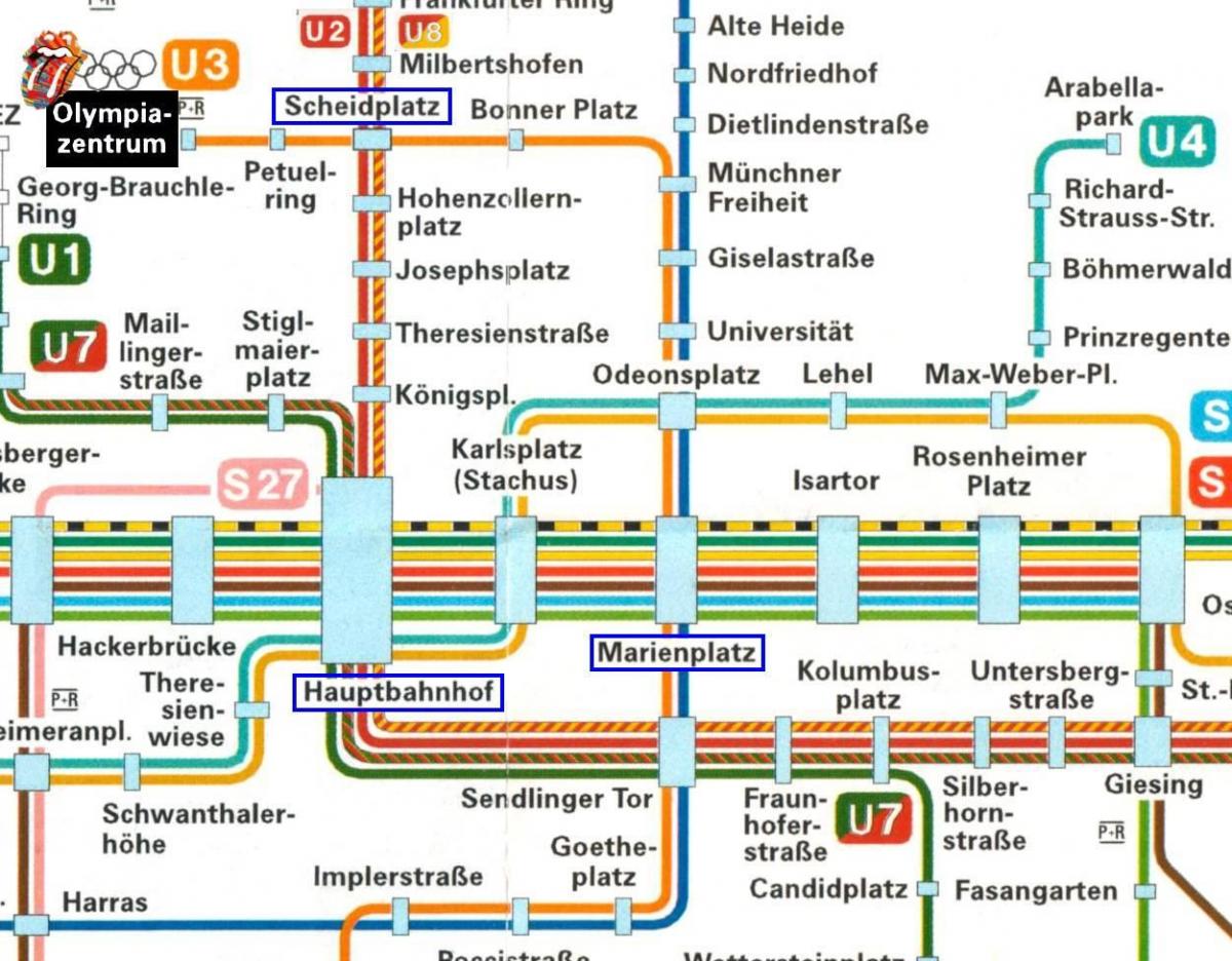 Карта Мюнхен-hauptbahnhof
