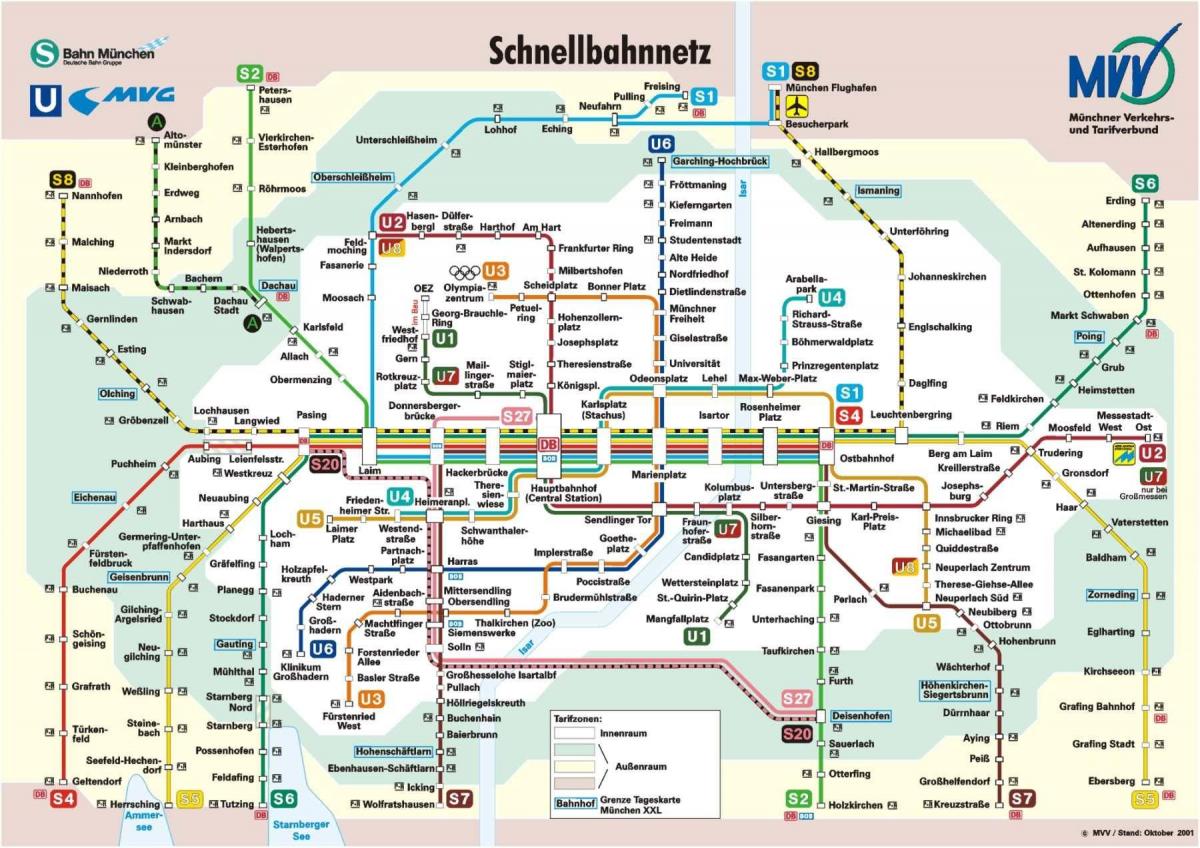 жп гара на Мюнхен картата