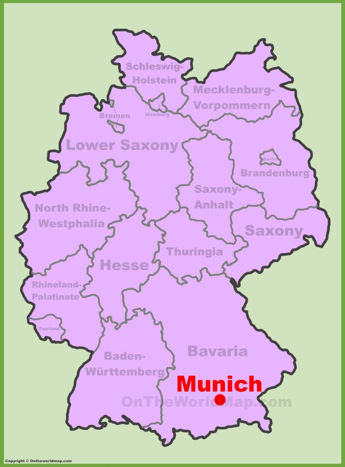 Карта на Мюнхен място