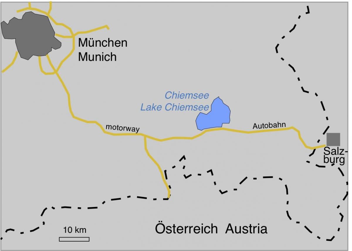 Карта ofmunich езера 