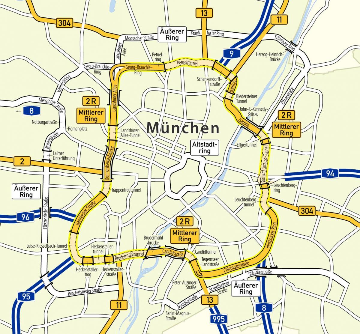 Мюнхен пръстен карта