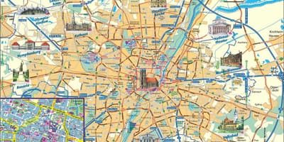 Карта на град Мюнхен, Германия