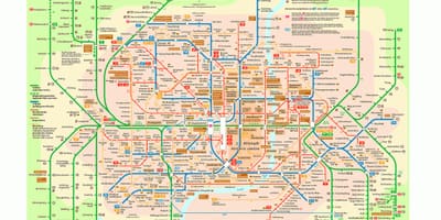 Мюнхен обществения транспорт картата