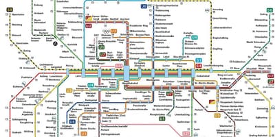 Мюнхен транспортна картата