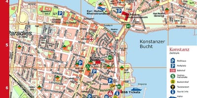Туристическа карта на Мюнхен, Германия