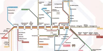 Карта на Мюнхен бирена градина