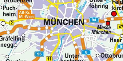 Мюнхен е център на град Карта
