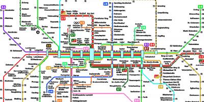 Карта за метрото в Мюнхен